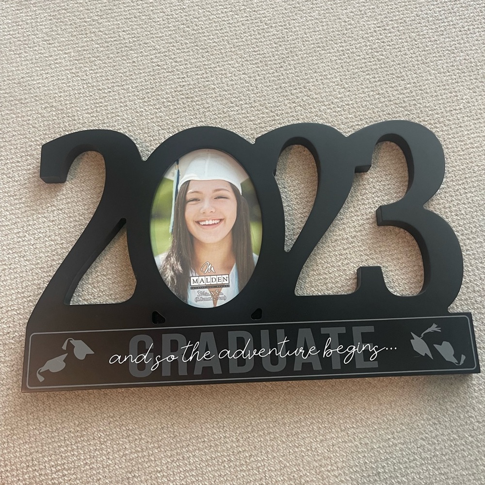 2023 Graduate “let the adventures begin” frame